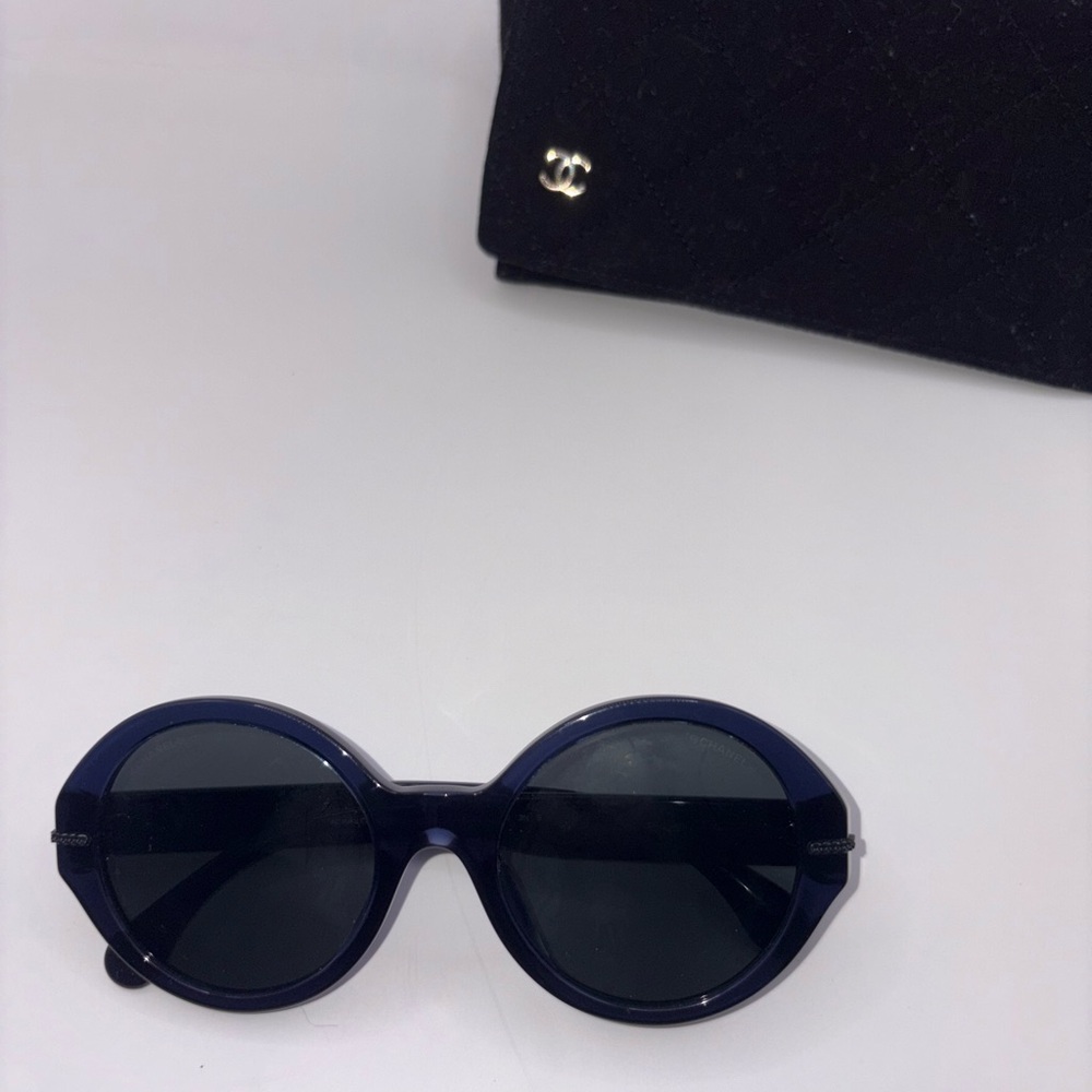 Chanel Navy Blue Sunglasses